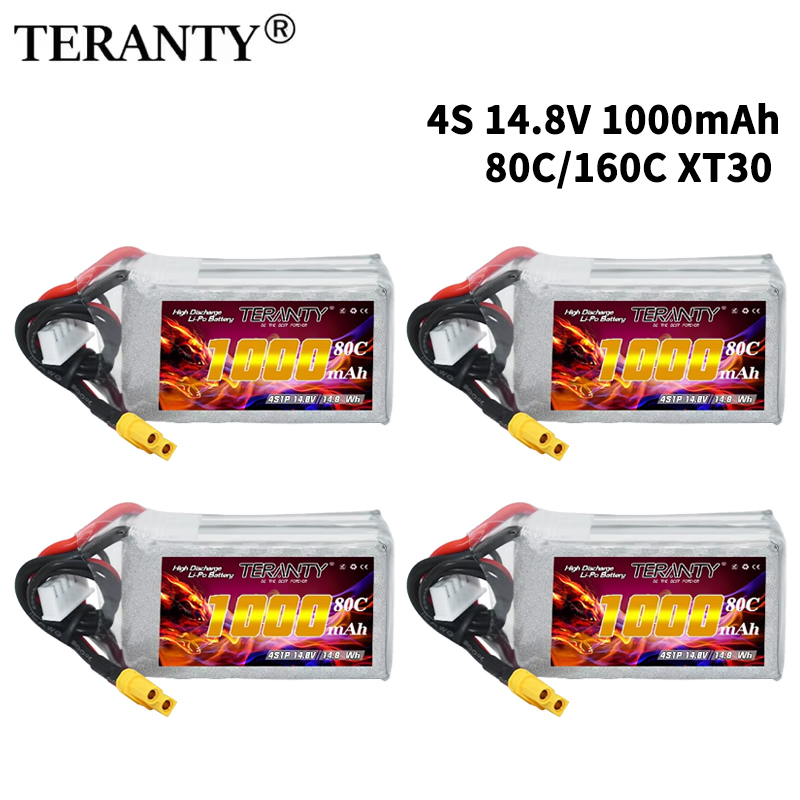 TERANTY 4S 1000mAh 14.8V 80C/1 - Drone Battery Plate recension och pris