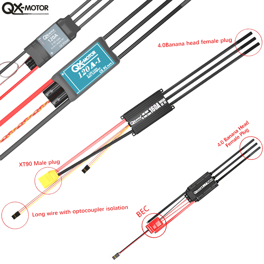 QX-MOTOR Brushless ESC series  - Drone Battery Plate recension och pris