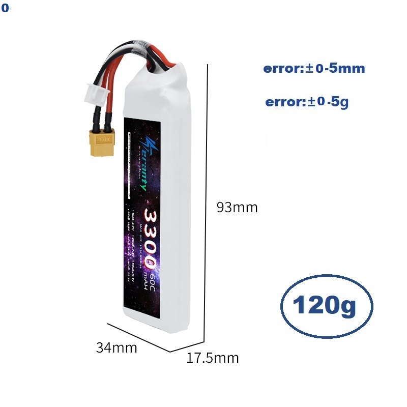 2S 7.4V LiPo Battery 3300mAh 6 - Drone Battery Lipo recension och pris