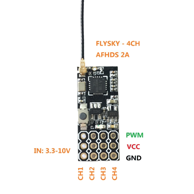 Flysky FS2A Mini Receiver 4CH  - Drone Battery Plate recension och pris