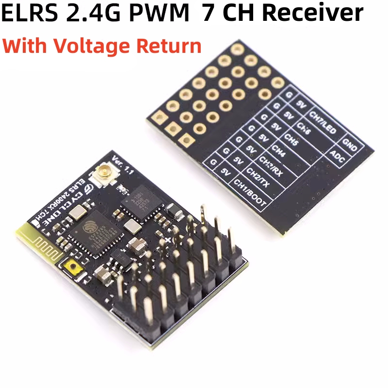 ELRS 2.4G PWM 7CH 6CH CRSF Rec - Drone Battery Plate recension och pris